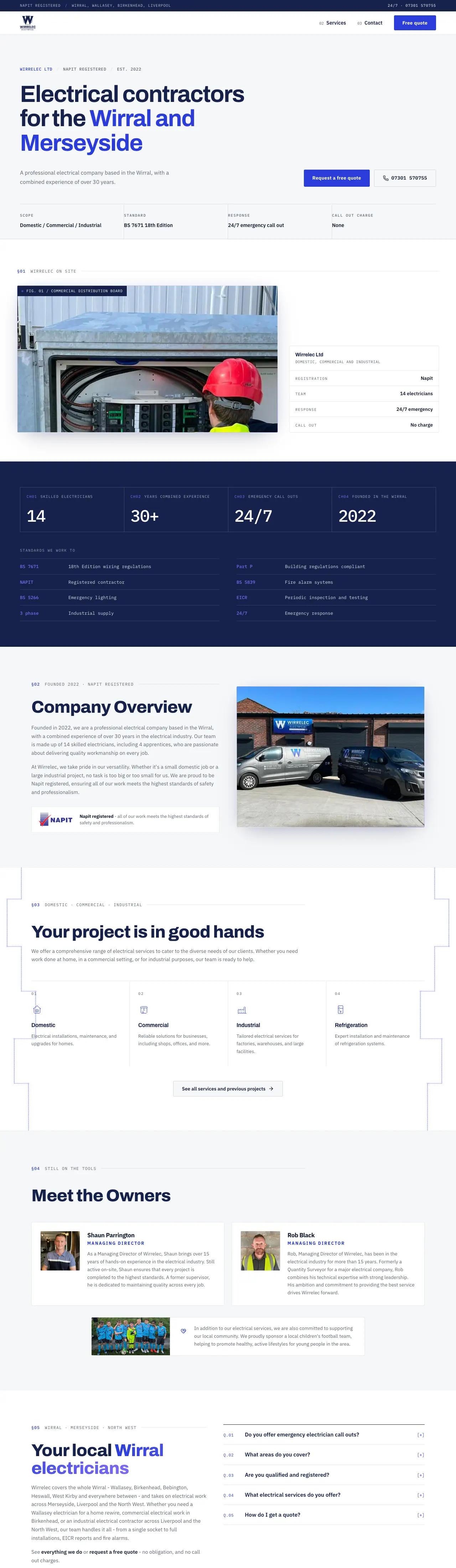 The new Wirrelec website