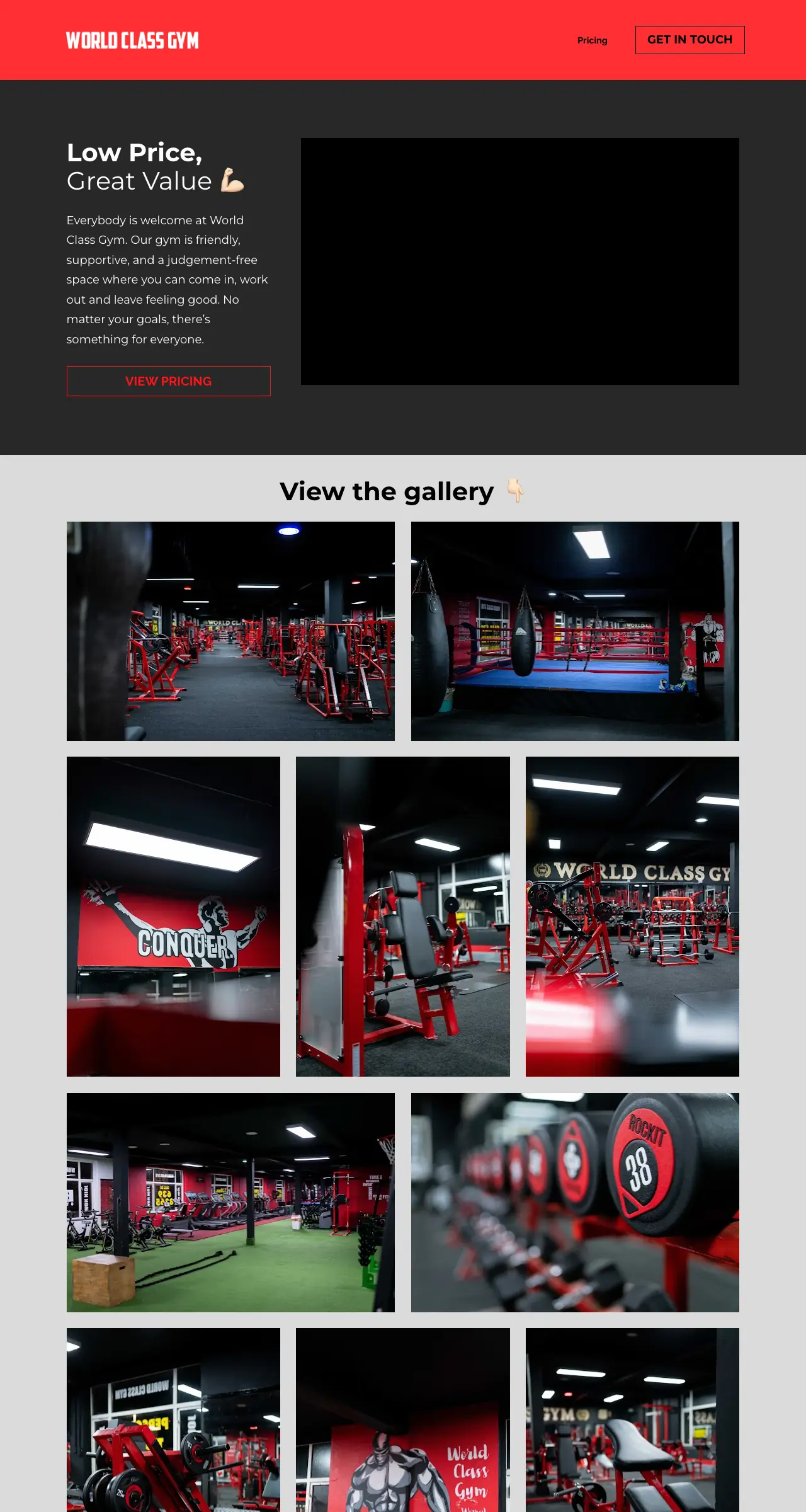 World Class Gym: the old site